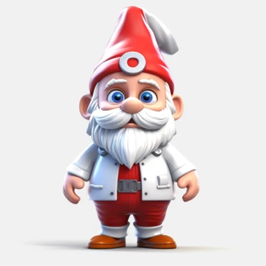 cute gnome Male nurse clipart
