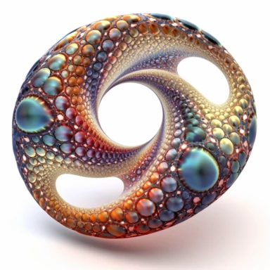 clipart of infinity fractal, on white background