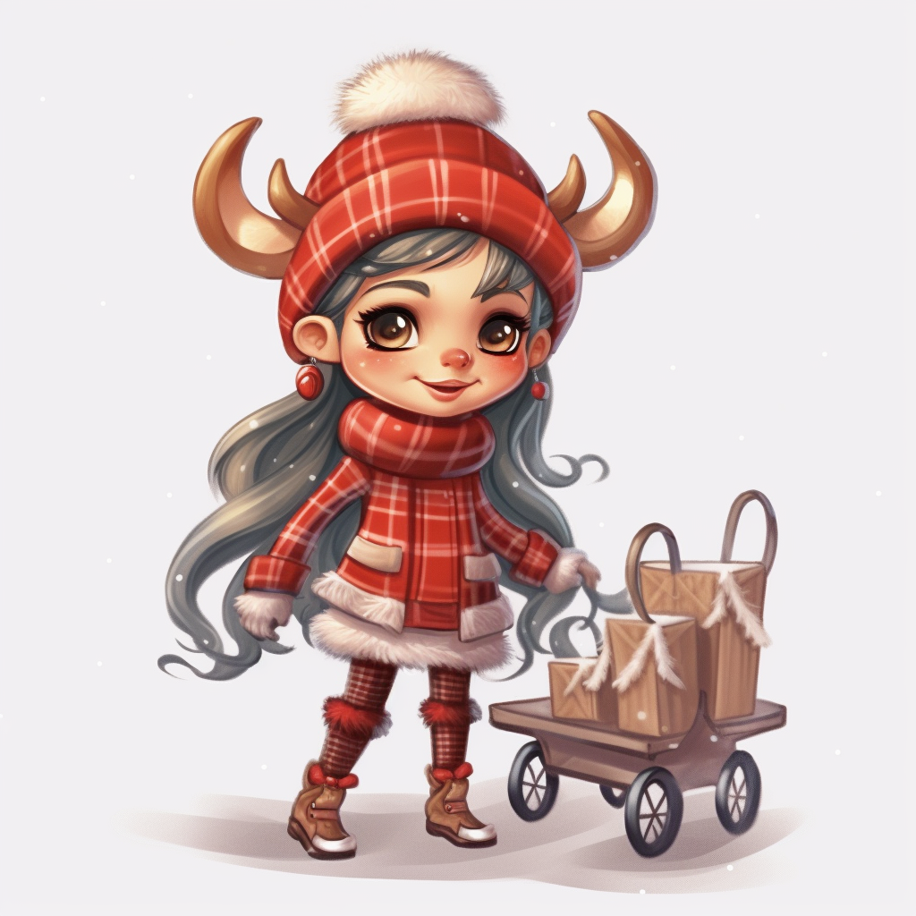 cute reindeer clipart