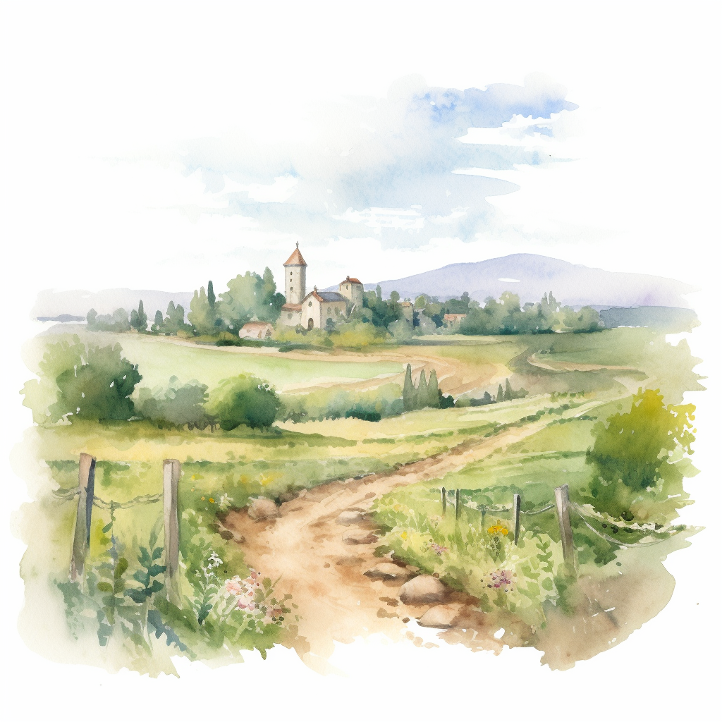 landscape drawing cliparts
