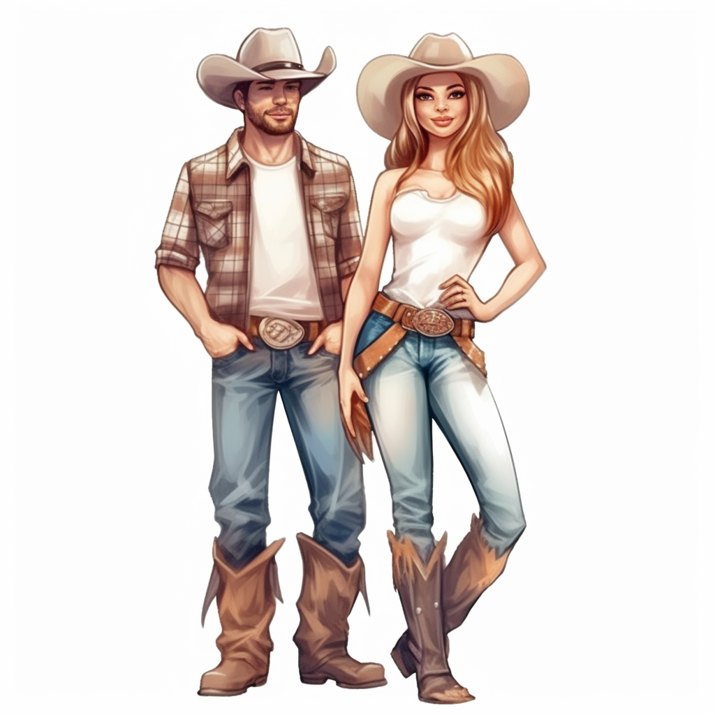 cowgirl cartoon cliparts