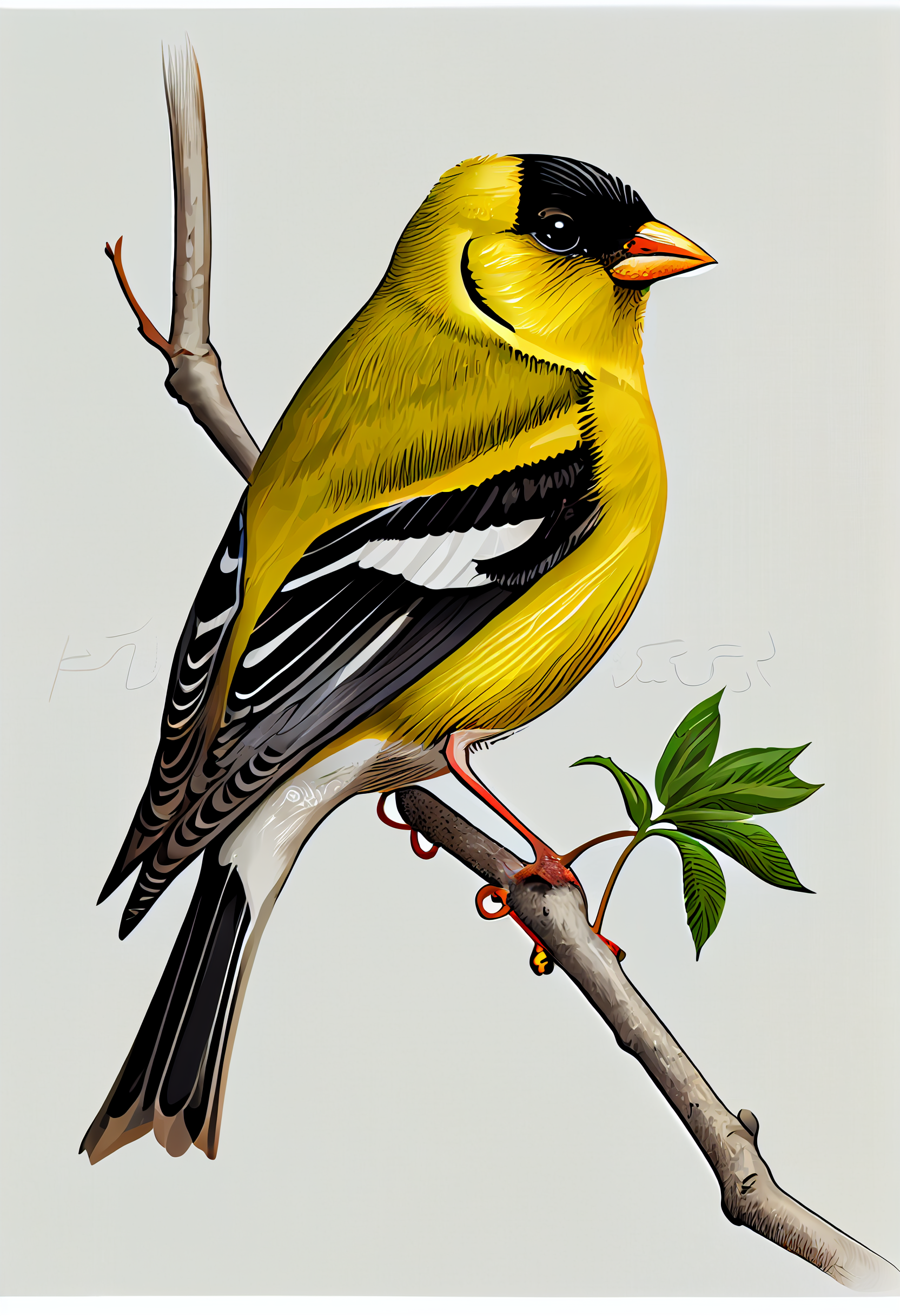 american goldfinch cliparts