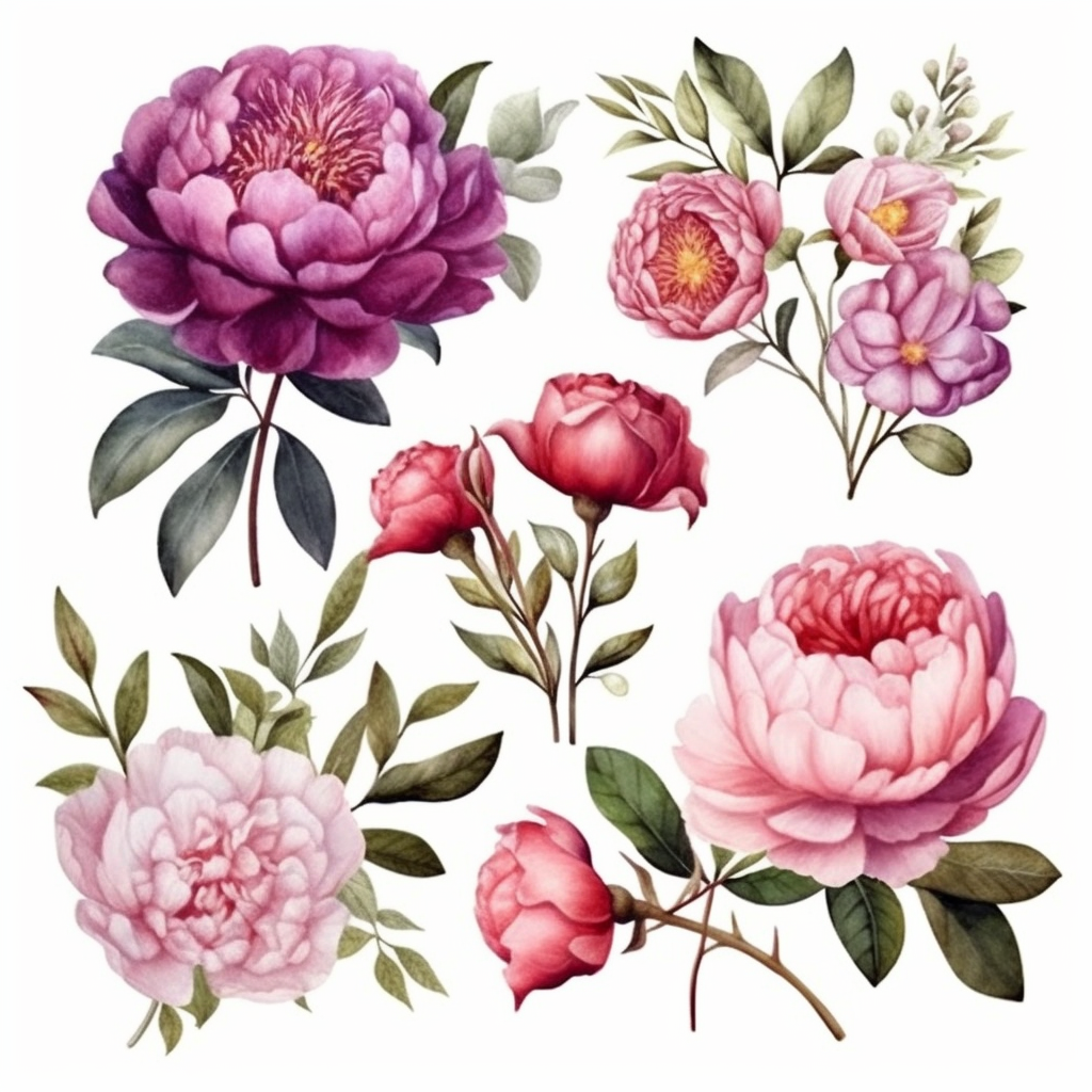 birthday cliparts flowers