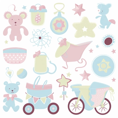 clipart of baby accessories