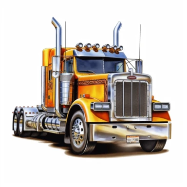 latest state truck clipart, high definition, white background, 4k, digital illustration