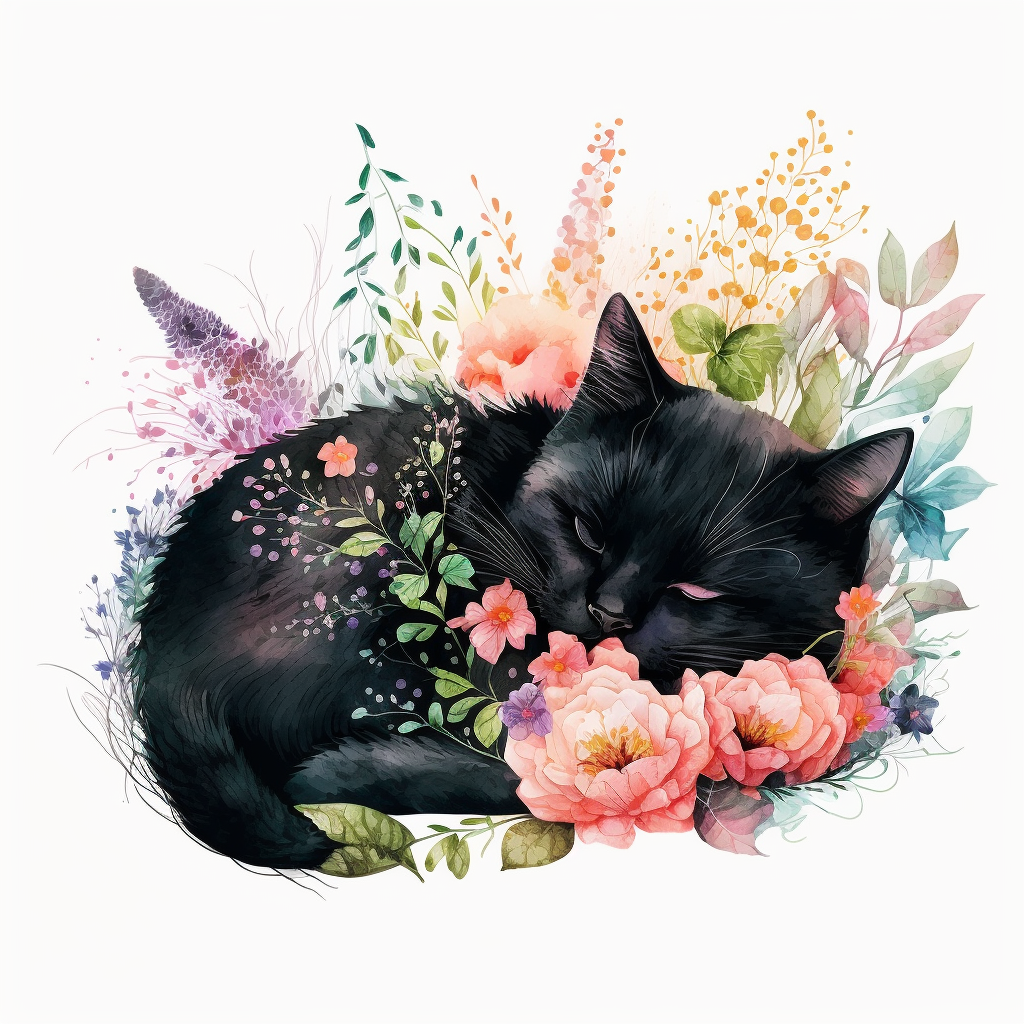 lazy cat cliparts