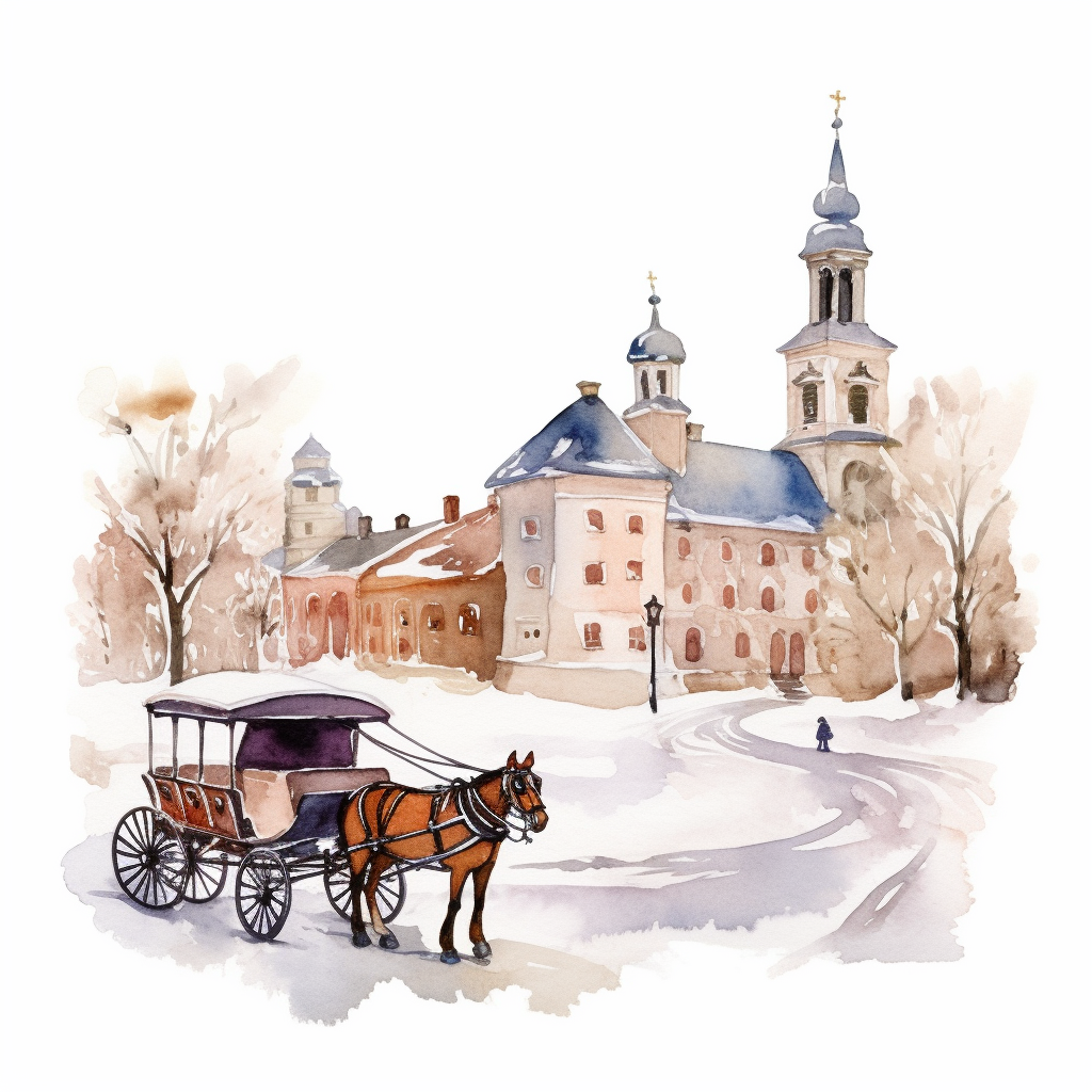 horse drawn carriage cliparts