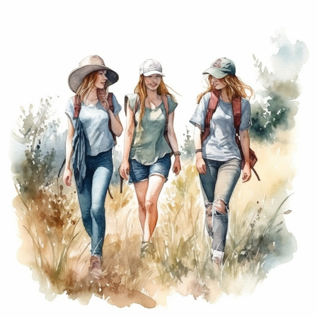 nature hike cliparts
