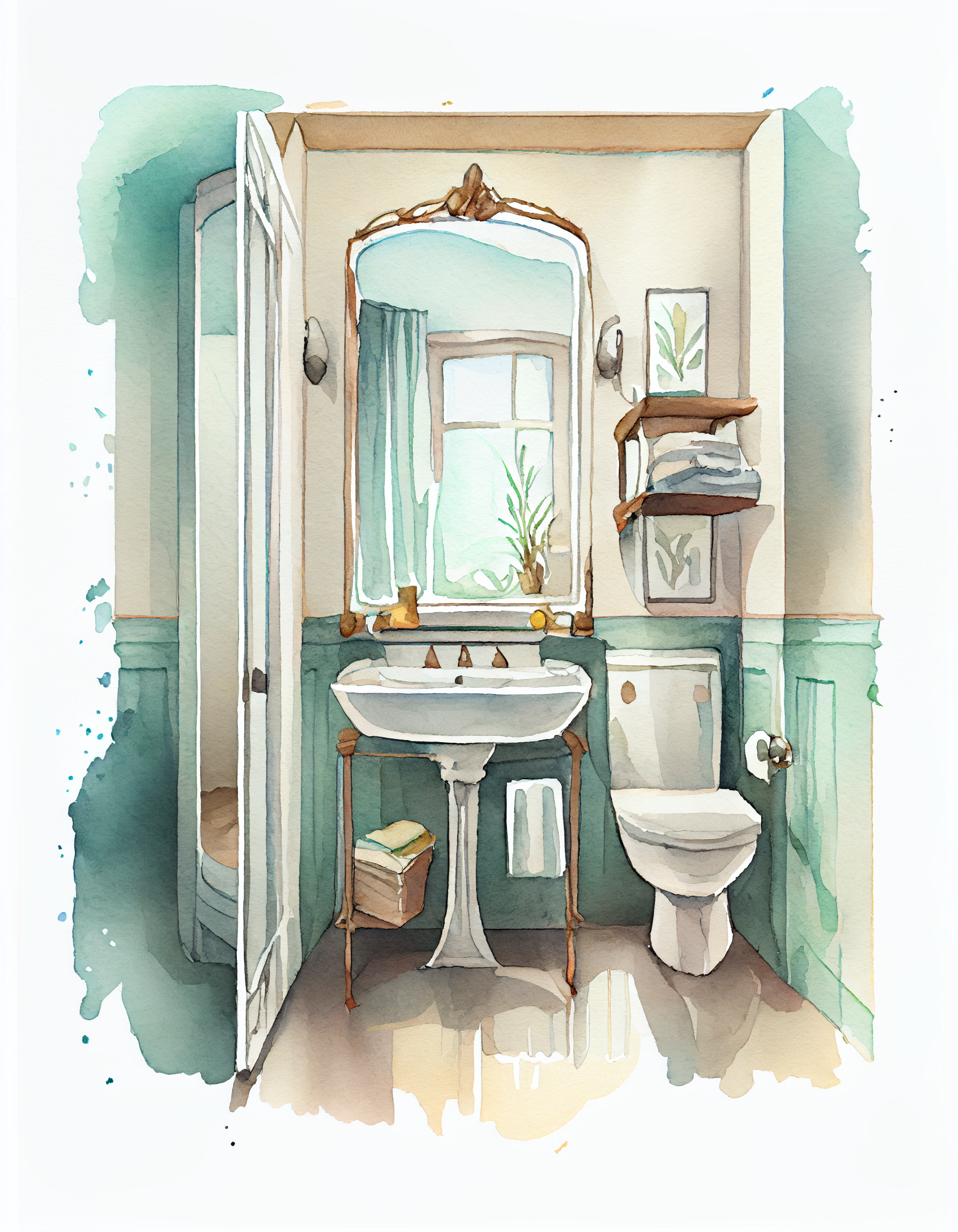 bathroom background cliparts