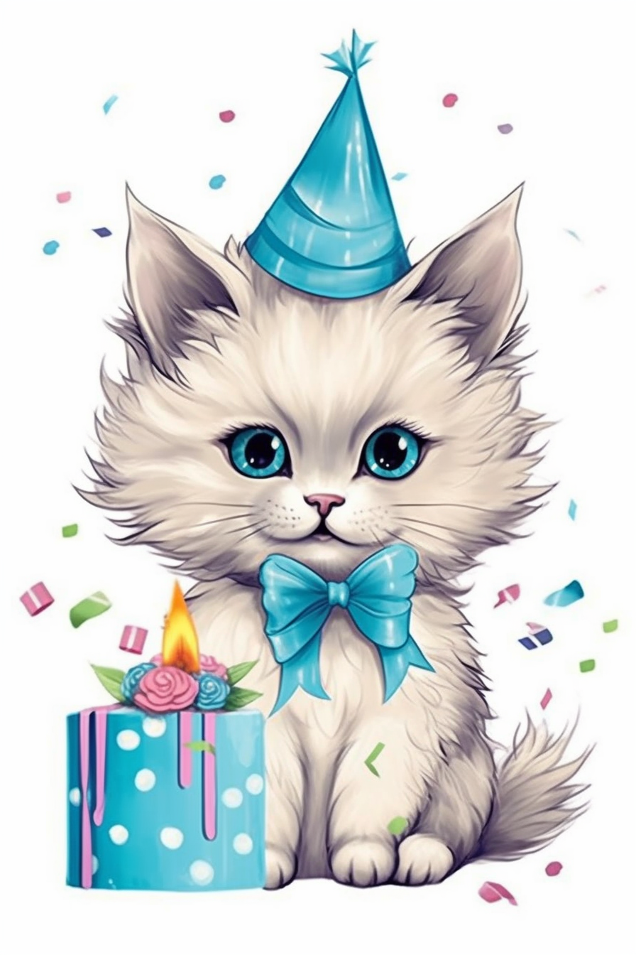 cute kitten clipart