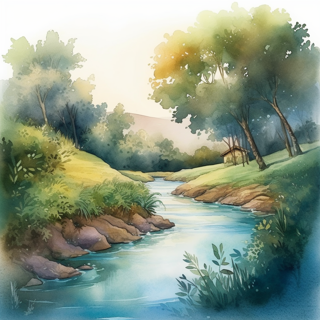 flowing river cliparts