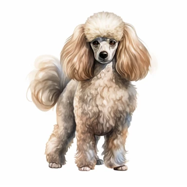 Poodle dog Clipart