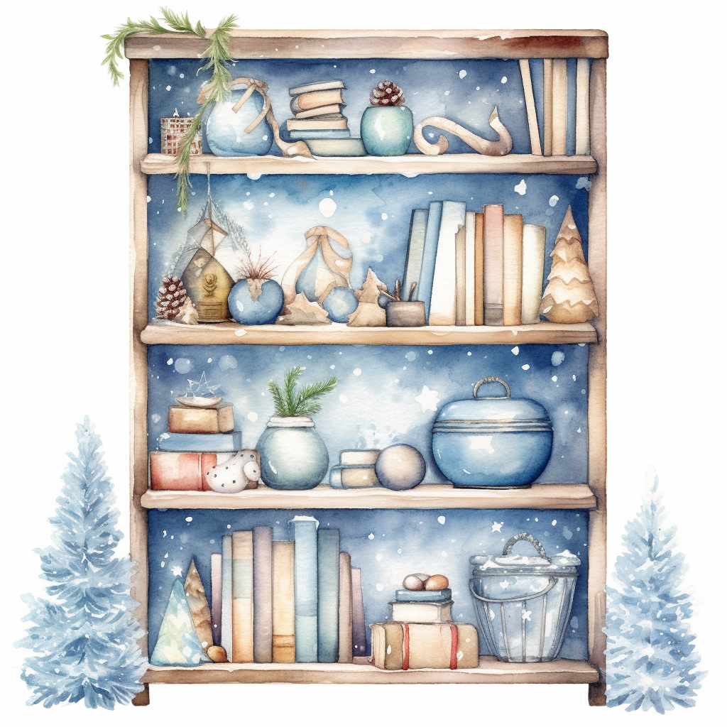 bookshelf cliparts
