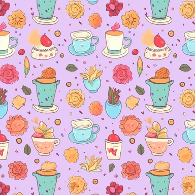 aesthetic, clipart, girly pattern