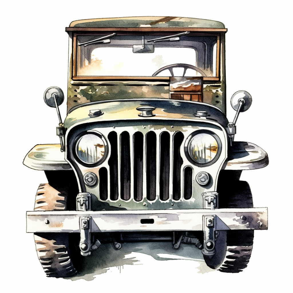 cartoon jeep cliparts