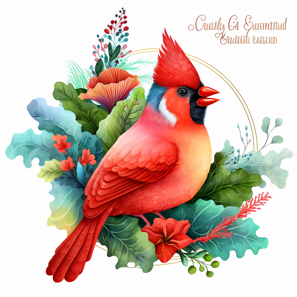 cute cardinal cliparts