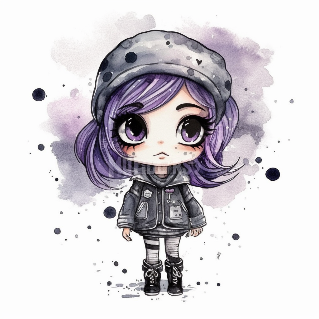 funny purple cliparts