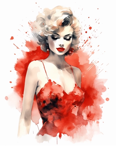 watercolour casino pin up pretty lady hd clipart white background