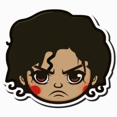 clipart cartoon michael jackson face