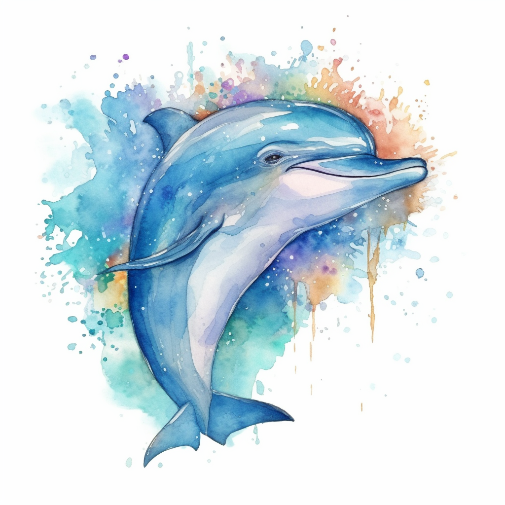 cute dolphin cliparts