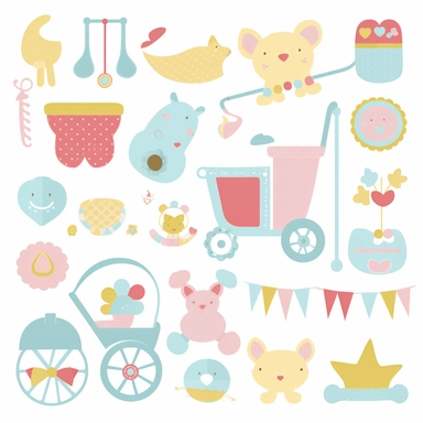 clipart of baby accessories