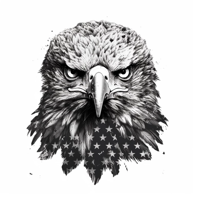 hawk head over american flag for personal use svg clipart free, in the style of aaron siskind, david yarrow, graphic black and white, multiple patterns, cut/ripped, roger deakins, stencil-based