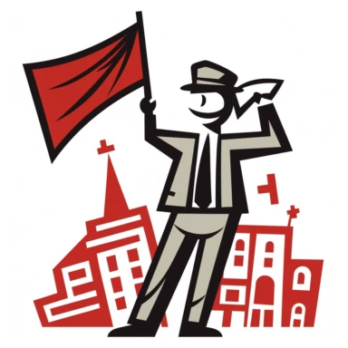 icon for mayday and labor's day, clipart