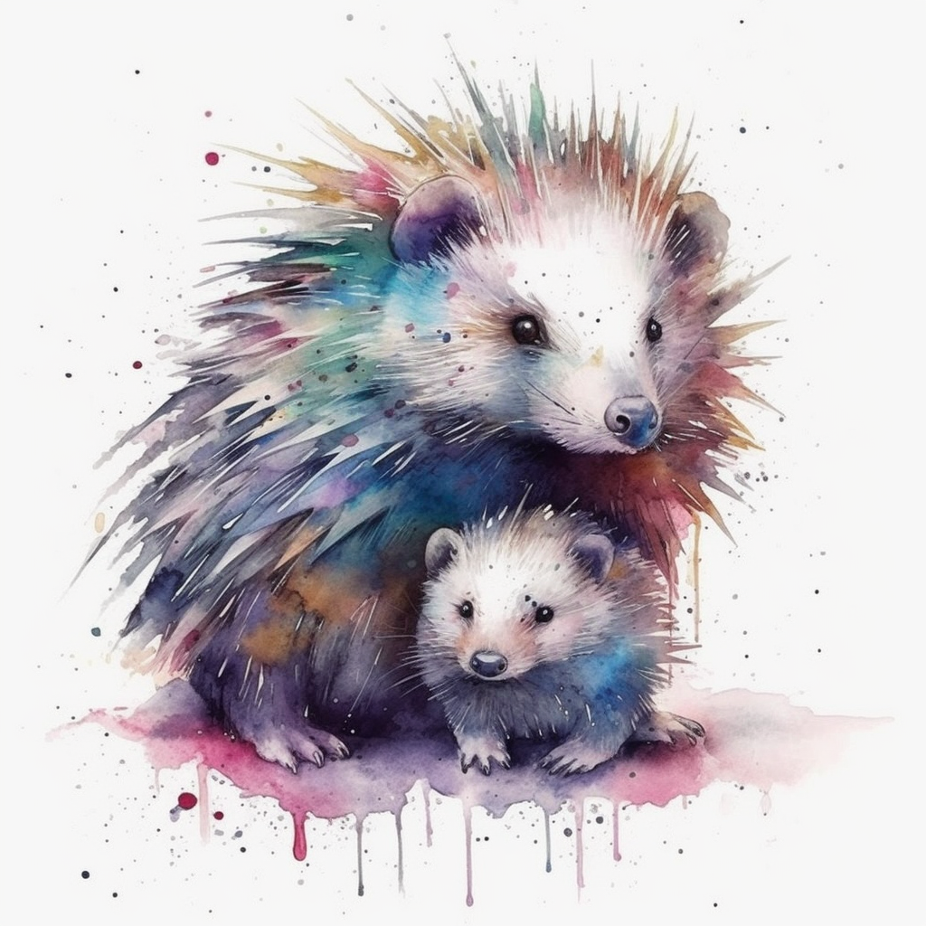cute porcupine cliparts