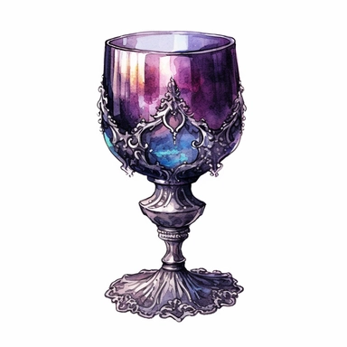 watercolour Victorian Gothic fancy wine glass, dark Gloomy shades of iridescent. mysterious, fantasy, highly detailed, 32k, isoplated on a white background, clipart - <@1098423716465102849> (relaxed)
