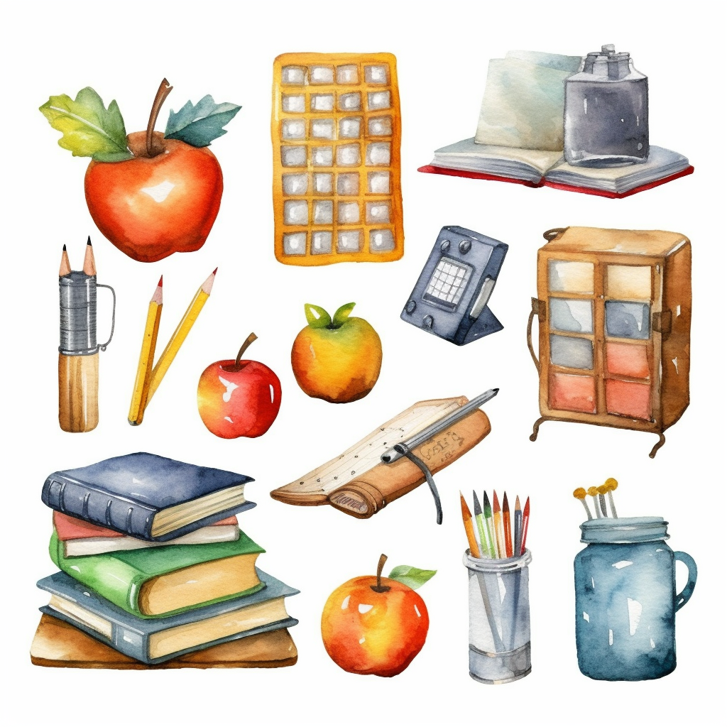 classroom cartoon cliparts