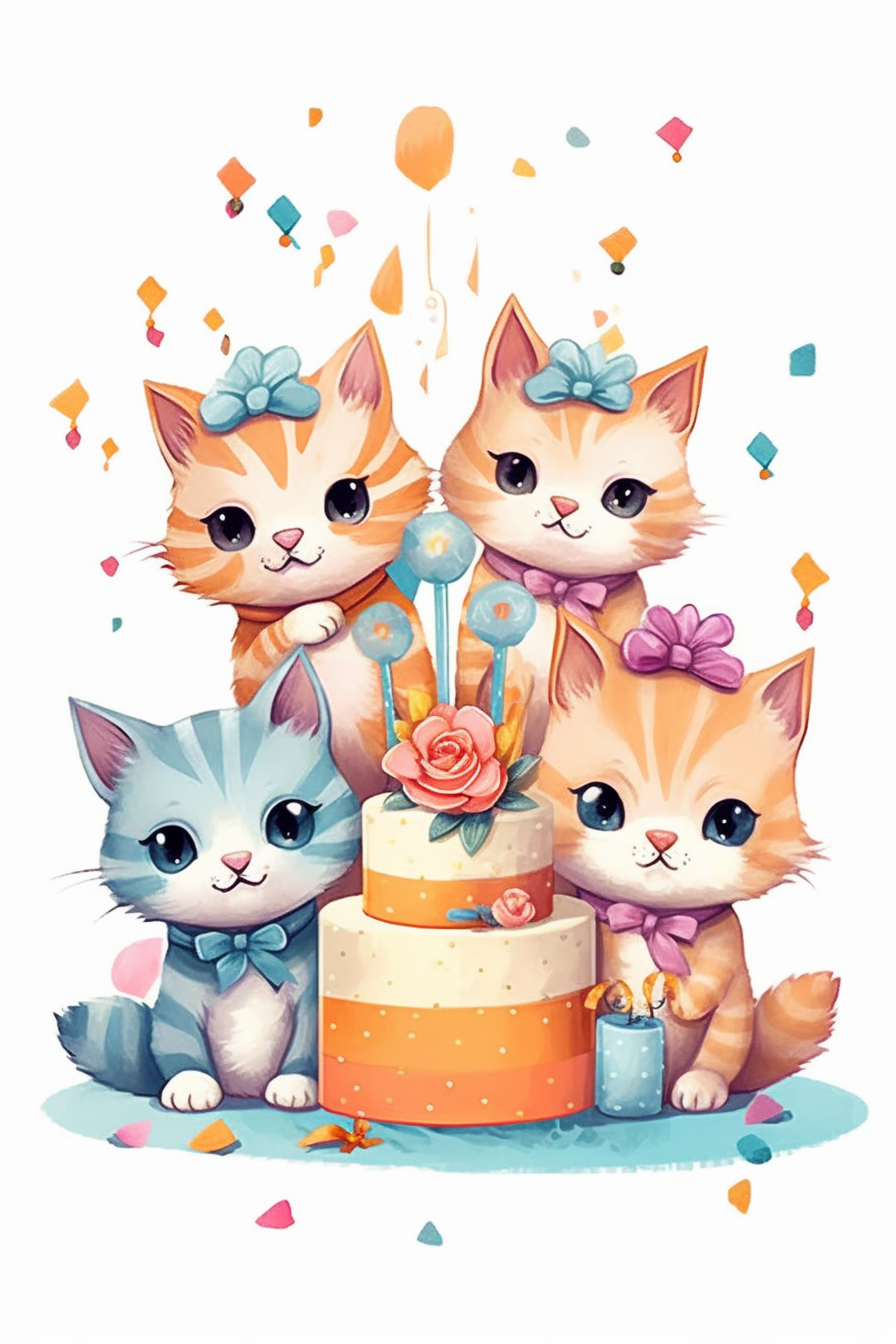 cute kitten clipart