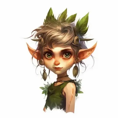 clipart elf children girl son of nature big pointy ears