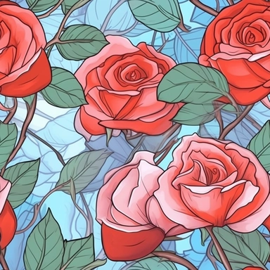roses, romantic, contours. bold outline. watercolor clipart