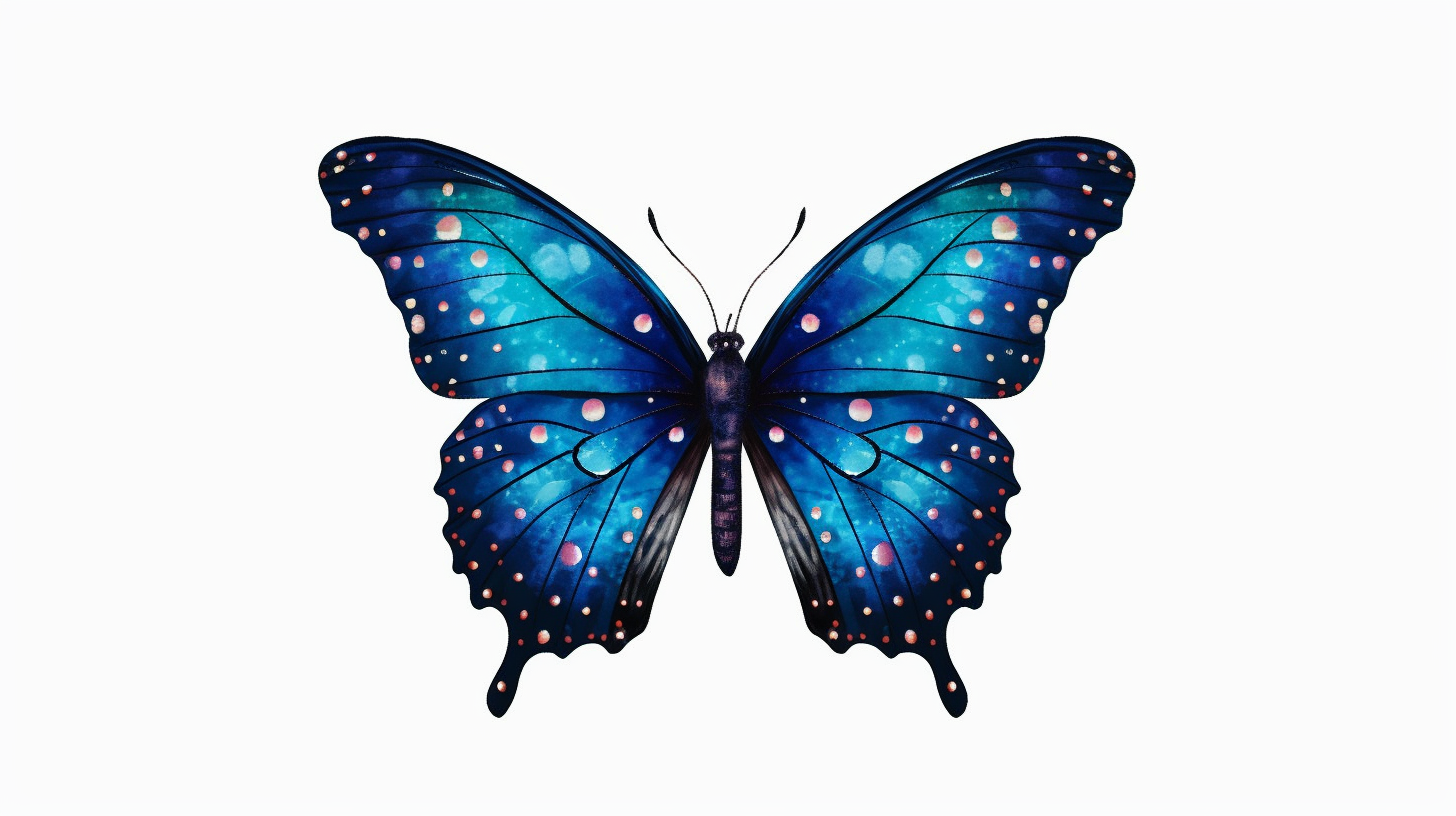 half butterfly cliparts