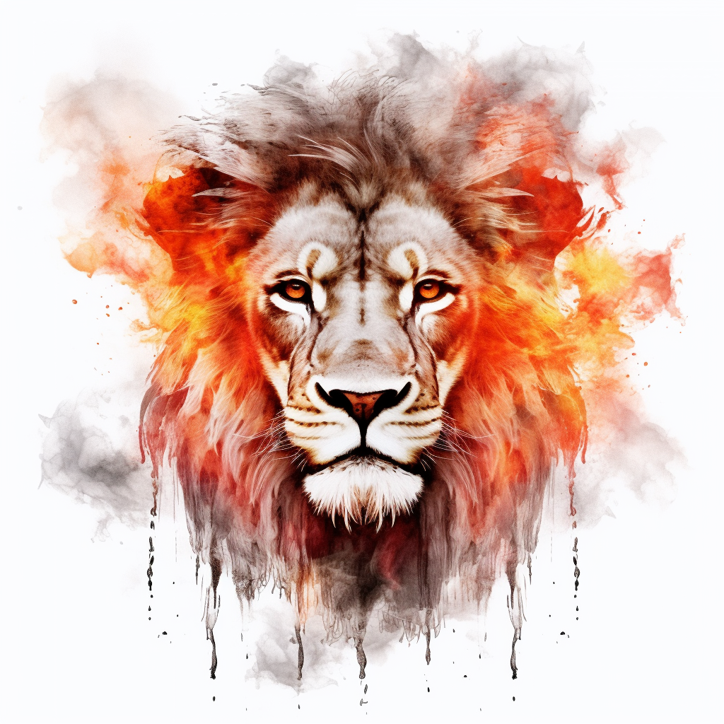 lion head clipart