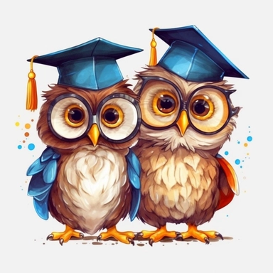 Graduation Owls best friend Clipart Grad Student Owl PNG, Illustration clipart, 4K, extremely detailed
