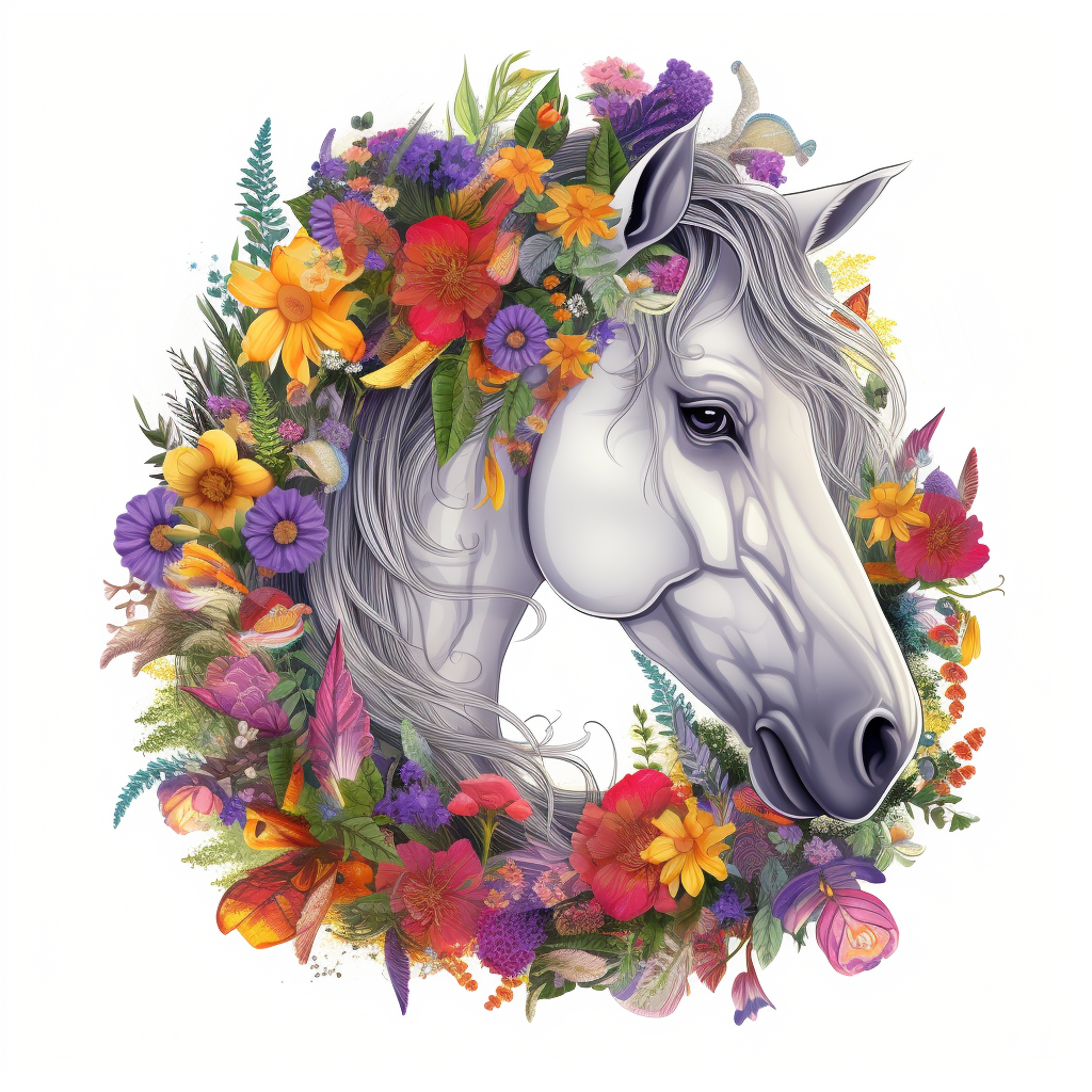 funny horse clipart