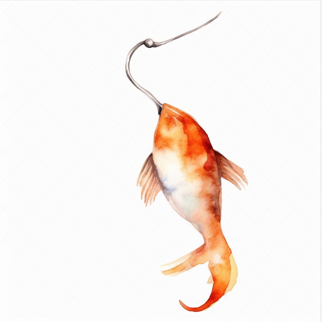 fish hook clipart