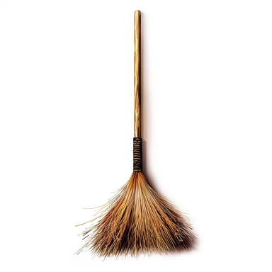 ultra realistic broom with xtra long handle clipart