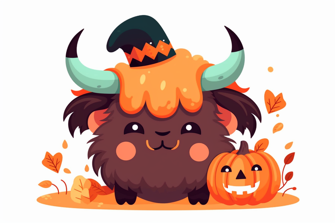 cartoon bison cliparts
