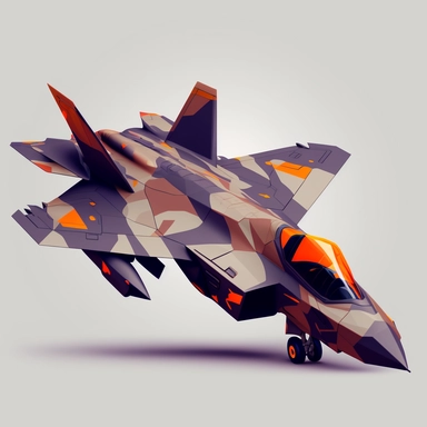 4K vector clipart F35 fighter jet