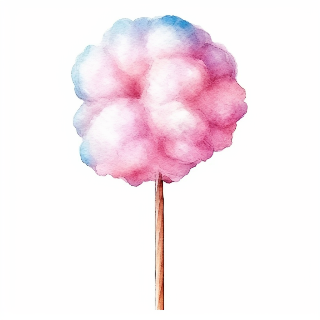 cotton candy clipart