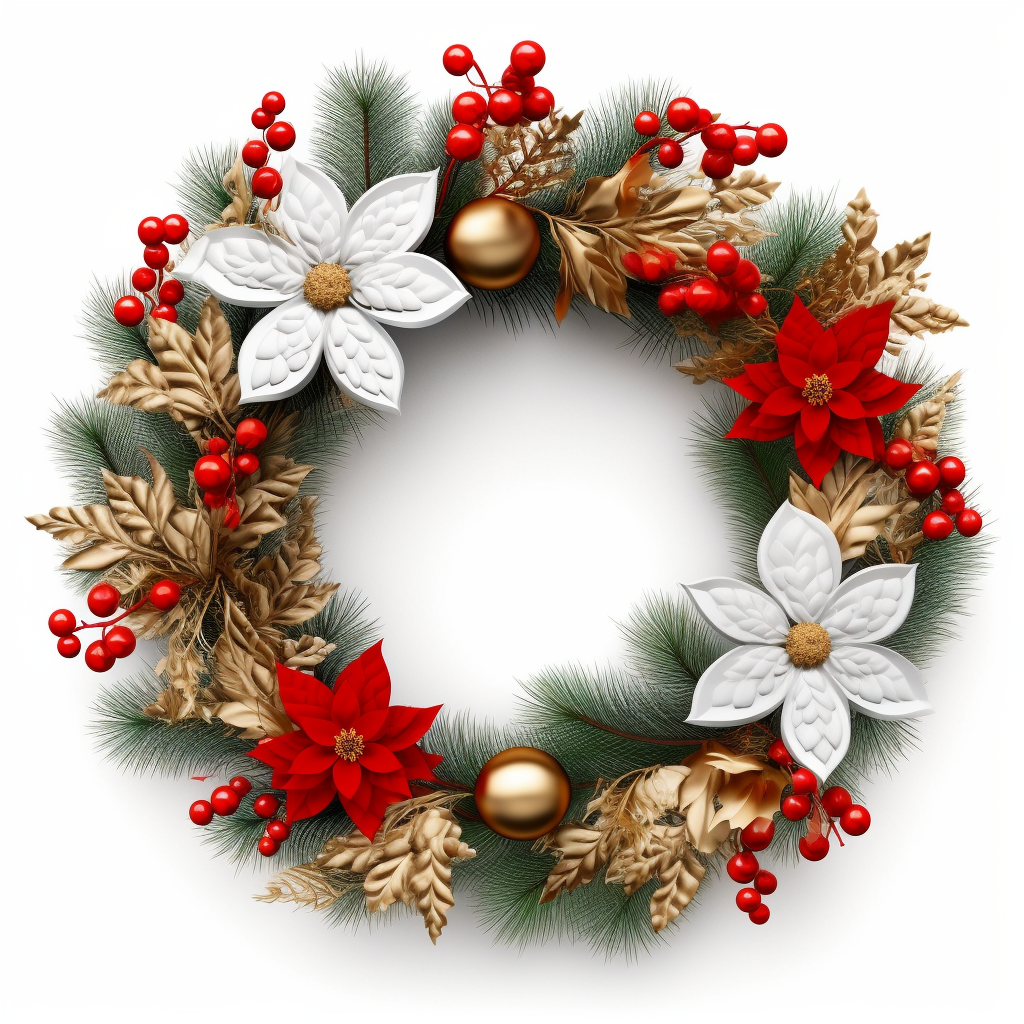 christmas poinsettia clipart