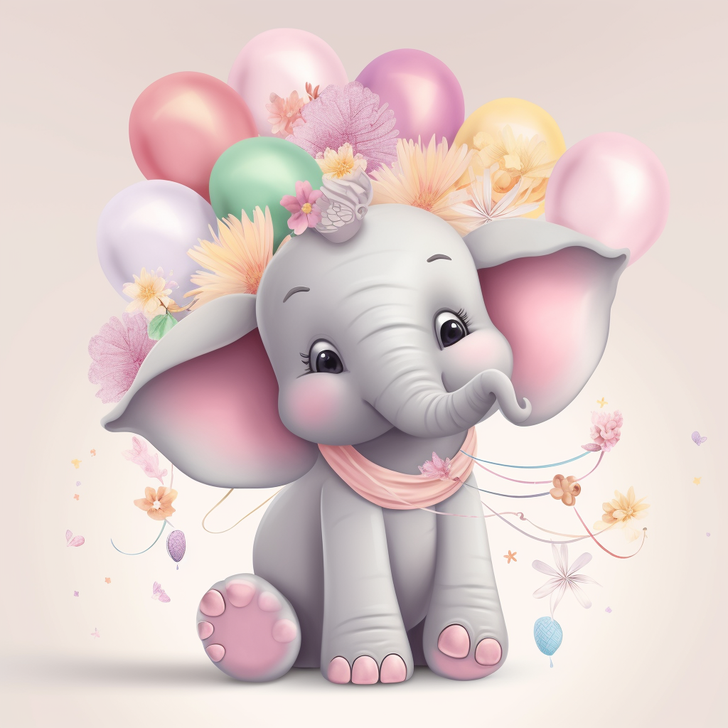 elephant reflection cliparts
