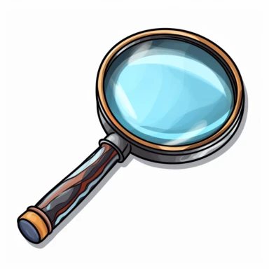 magnifying glass, clipart