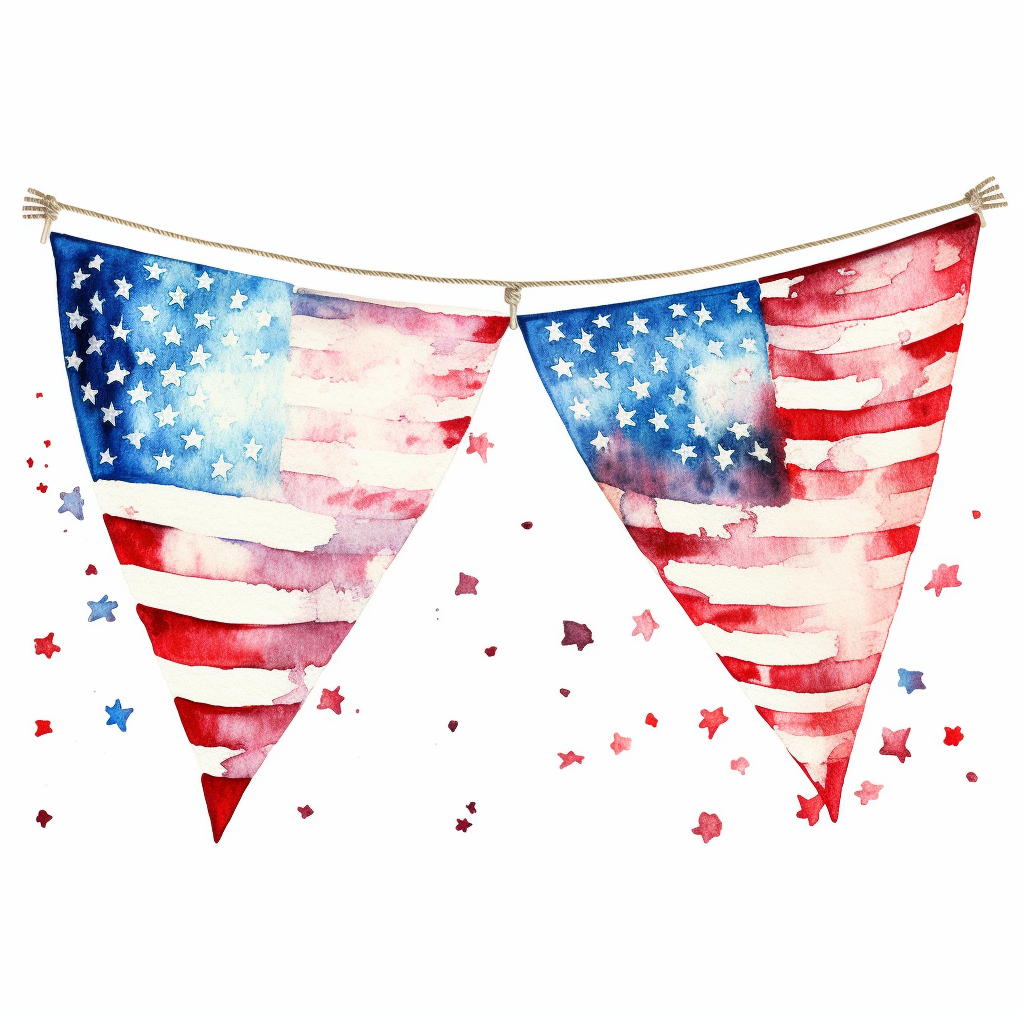 bunting flag cliparts