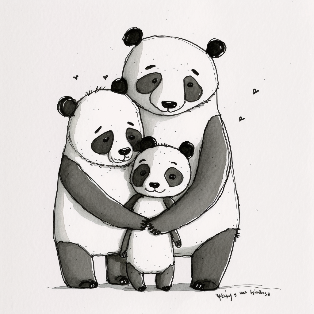 doodle family cliparts
