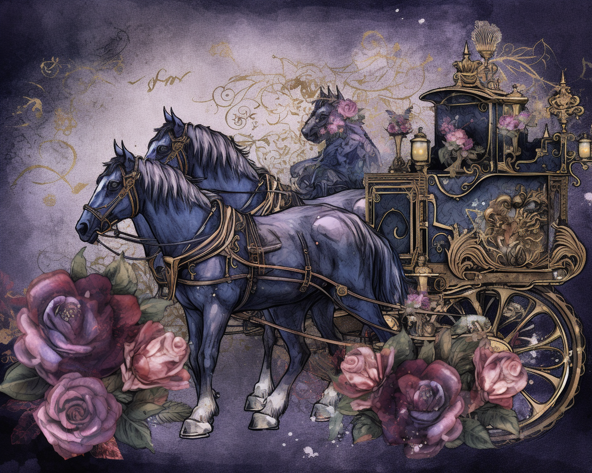 horse carriage clipart