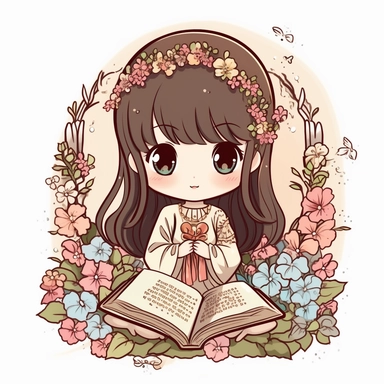 clipart, kawaii chibi, Bible book