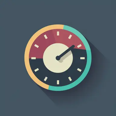 digital icon flat 2d clip art style clock